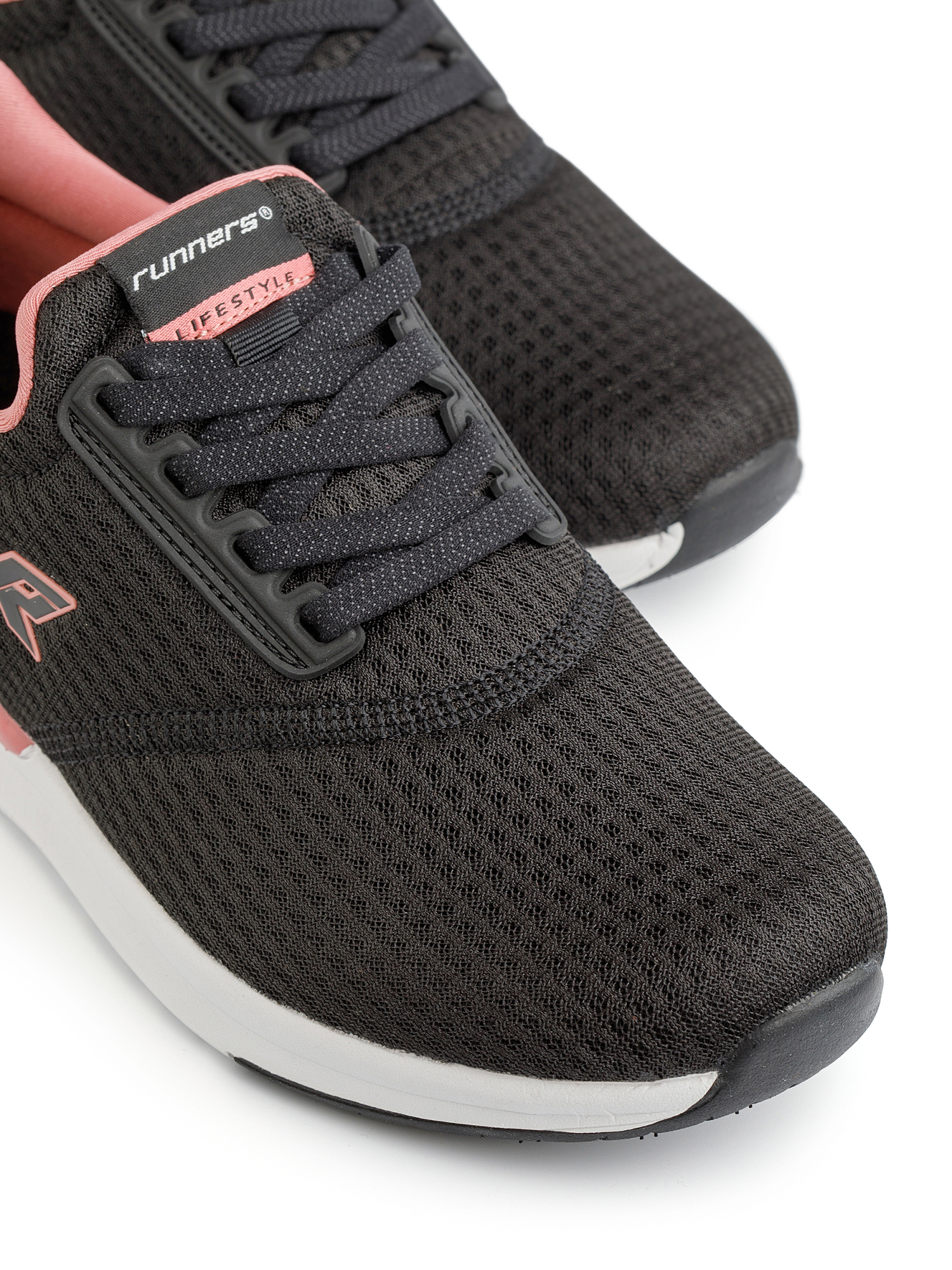 Кроссовки женские Runners RNS-242-2978 black/powder