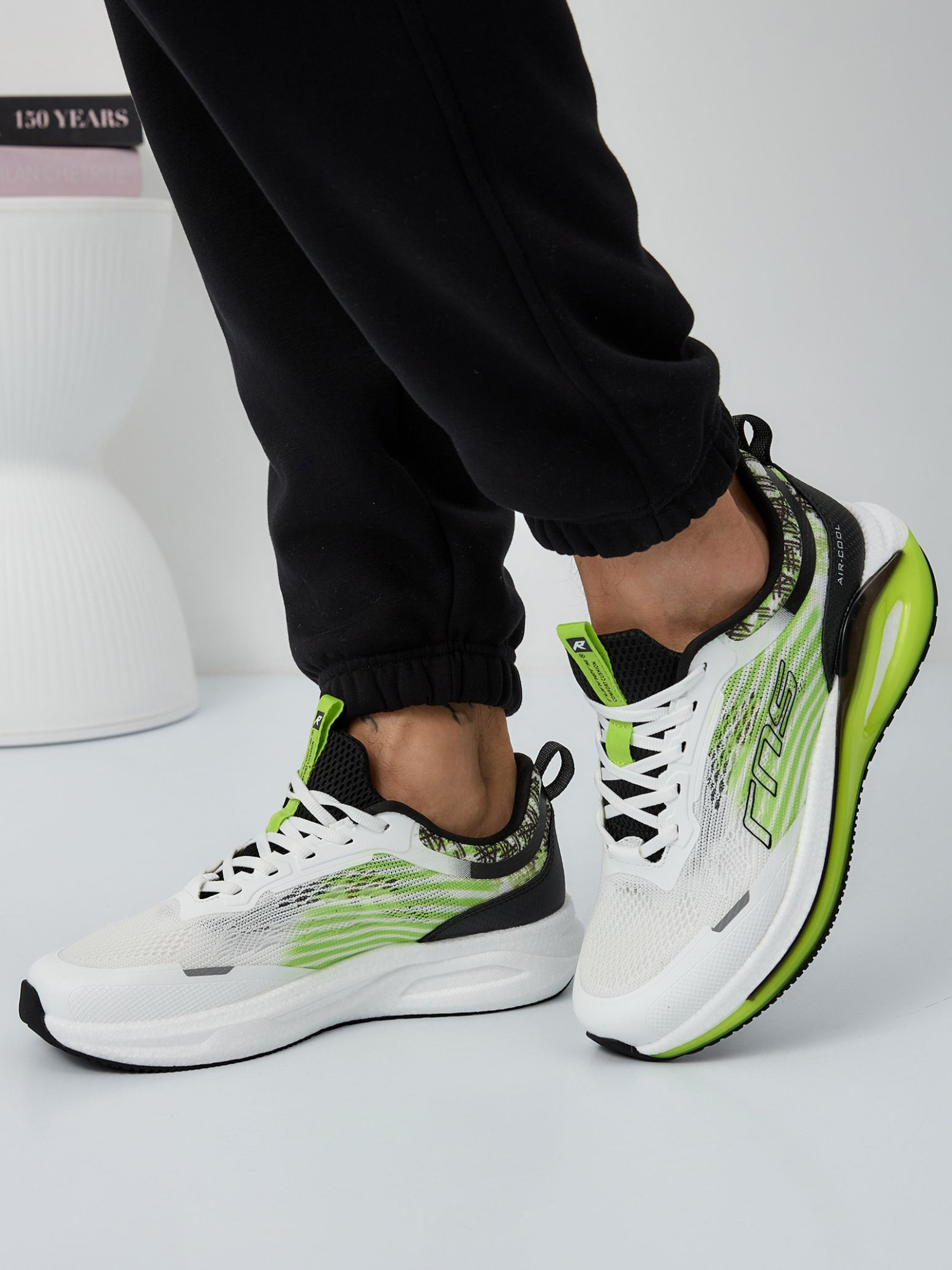 Кроссовки мужские Runners RNS-251-6617 white/green