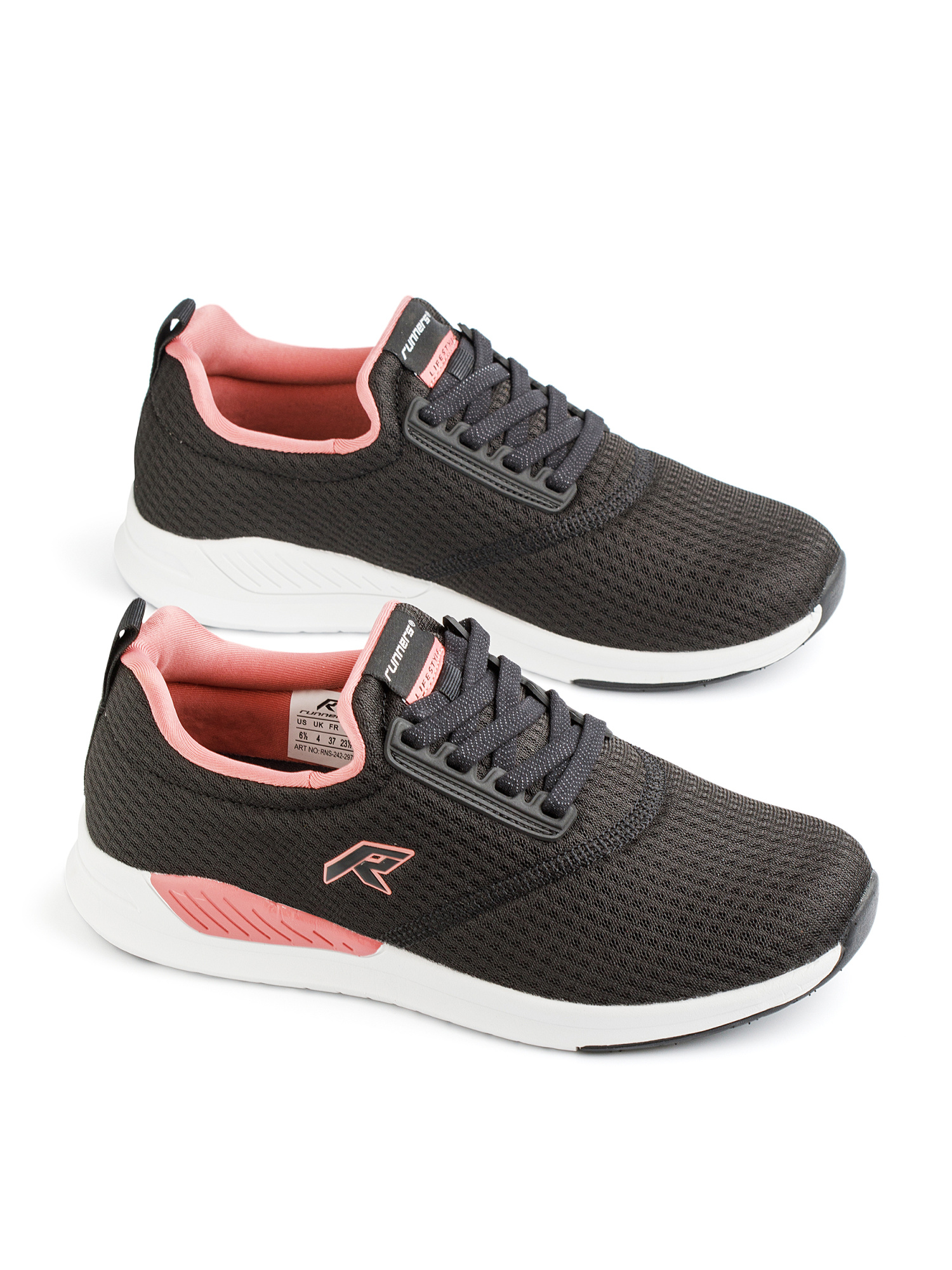 Кроссовки женские Runners RNS-242-2978 black/powder